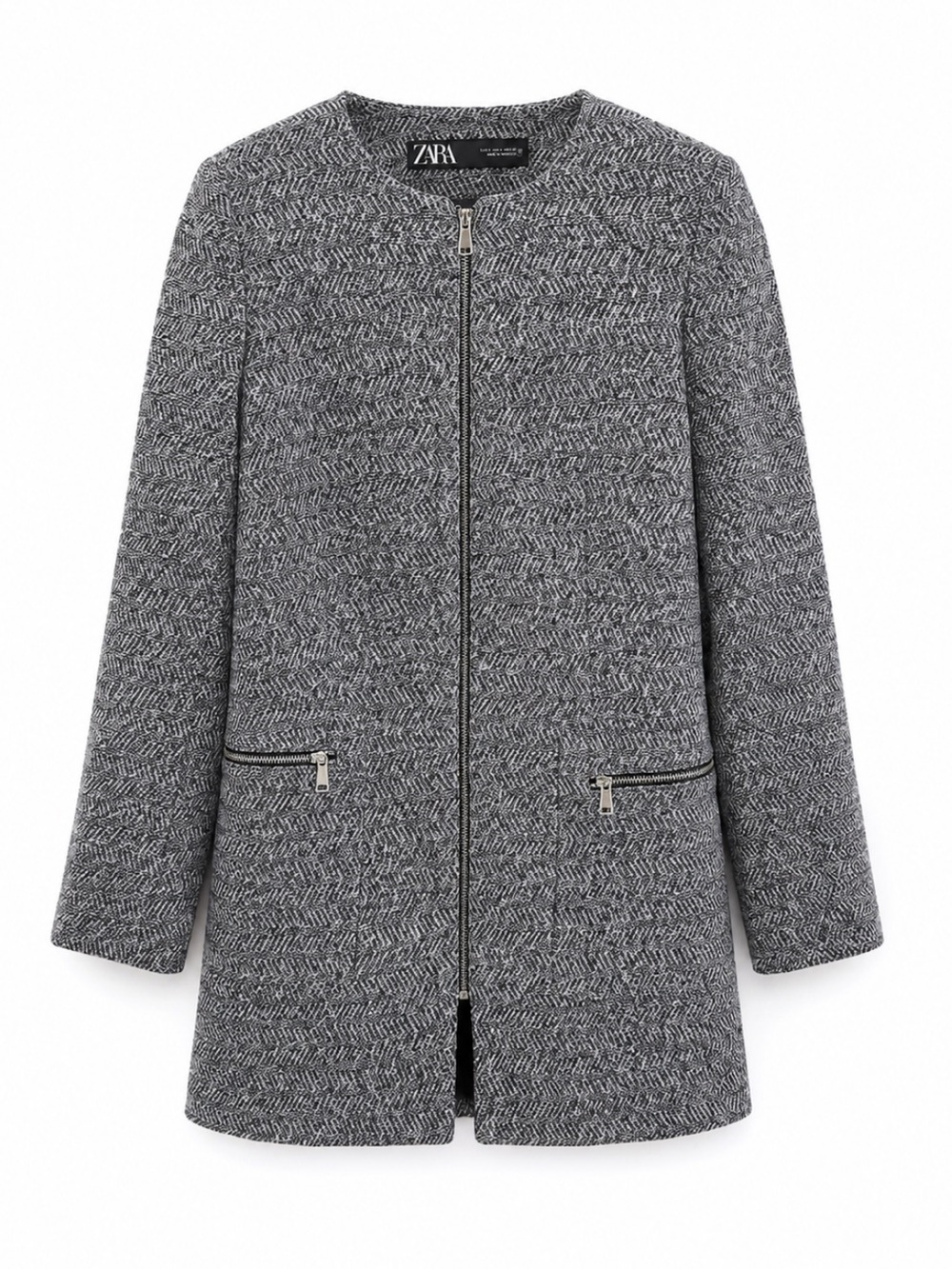 Zara Black & White Coat